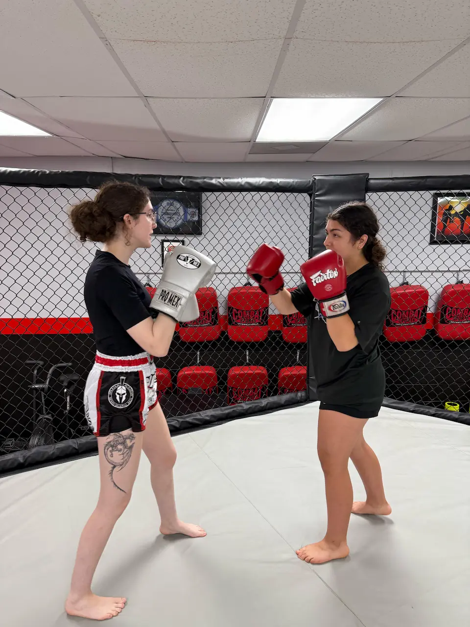 Youth kickboxing class for ages 8 to 15 at Spartan Academy MMA in Columbia, SC